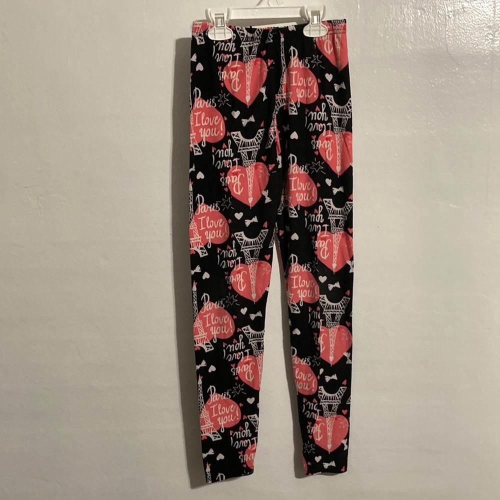 Cute girls “I love Paris leggings” size 10/12